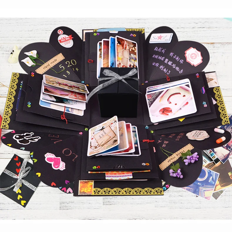 Geburtstagsgeschenk Überraschung Explosion Box DIY Fotoalbum Scrapbook,DE Stock 