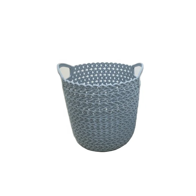 good quality standing pp baskets with handle wicker basket for