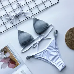 Private Label Manufacturer Sexy Bikini 2 Pieces Bikinis Set Swimsuit Women Custom Swimwear