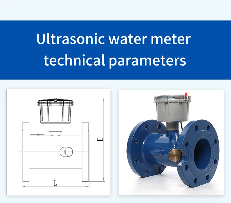 Lora Lorawan Multi Jet Wired Remote Ultrasonic Cold Water Meter Dn50