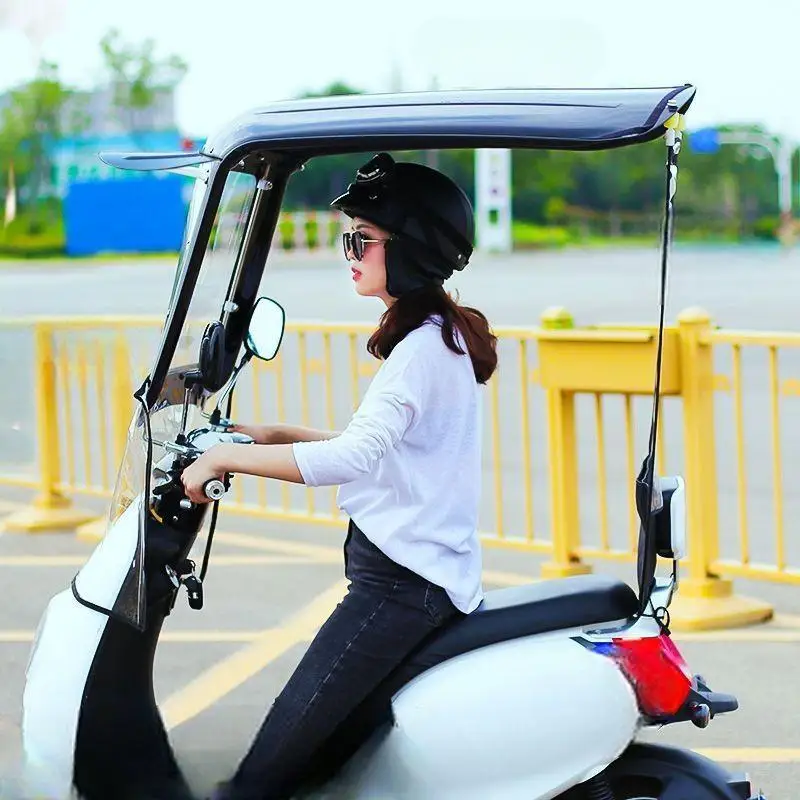 High Quality Quick Installation No Tools Required Motorcycle Umbrella