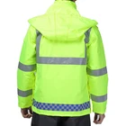 Winter Jacket Cotton Winter Construction Work Reflective Jacket High Visibility Reflective Waterproof Jacket