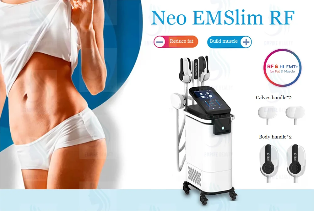 2023 Emslim Neo 4 핸들 13 테슬라 Emslim 노바 Rf 바디 조각 Ems 슬림 근육 건물 Emslim 기계