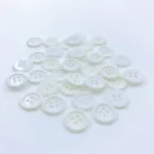 Buttons 40Pcs 4 Holes Round Craft Buttons Resin Buttons Coat Buttons For Clothing