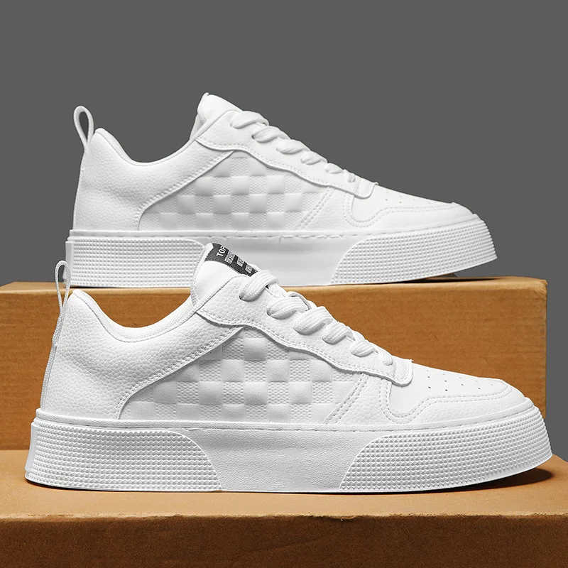 Sports spring trend student board shoes matching men's small white shoes men's wear-resistant casual shoes