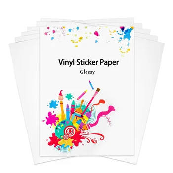 Factory Hot Sale Printable Waterproof label For Inkjet Laser Printing A4 Vinyl adhesive Sticker Paper