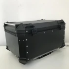 Top Box 65L Pannier Carrier Storage Aluminum Motorcycle Top Case Rear Box Motorbike Top Box For Universal Fit Rack