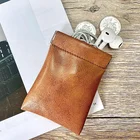 Accessories Earphone Promotion Electronic Accessories Carry Mini Packing Leather Storage Earphone Pouch Bag