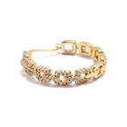 Earrings Zircon Earrings Fashion Gold Plated Brass Jewelry China Supplier Zircon Hoop Earrings