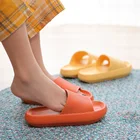Rubber Slippers Slipper 2021 New Unisex Rubber Home Bathroom Soft Thick Soles Casual Slide Slippers Summer For Slipper