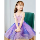 2021 Summer New Girl Dresses Children Slip Dress Kids Clothing With Stars 2-8 Years Princess Party