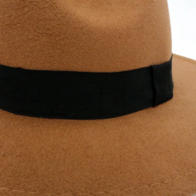 Wholesale Customized Logo Womens & Mens Wide Brim Fedora Hats
