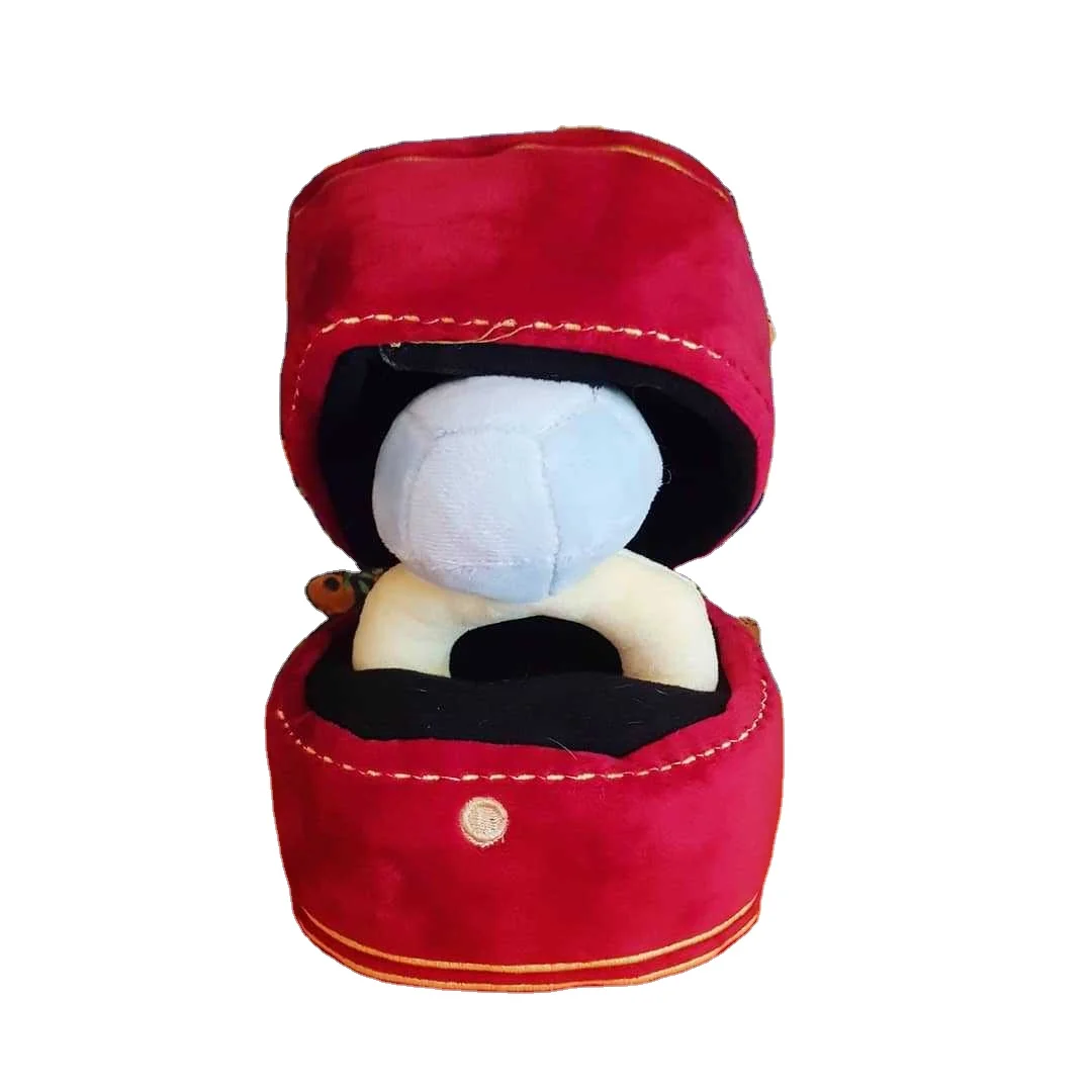 plush ring dog toy