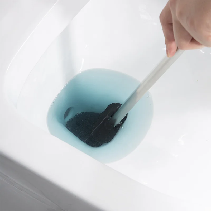 Wholesale Flexible Toilet Bowl Silicone Brush Bristles Bathroom