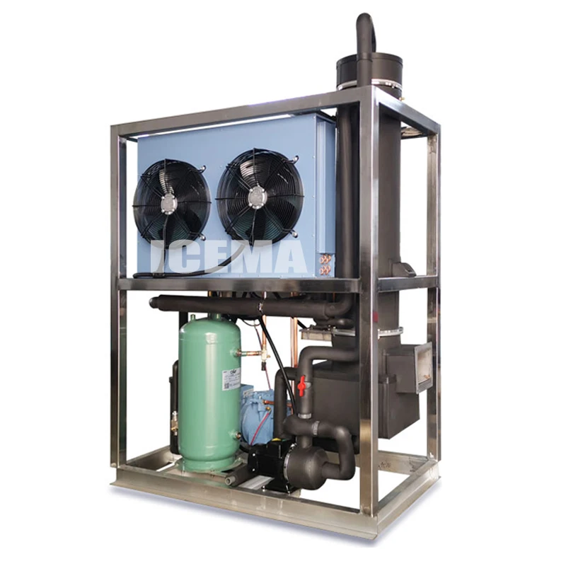 Automatic 1T/24H Large Tube Ice Machine with SUS304 Stainless Steel and R404 Refrigerant for Commercial Use