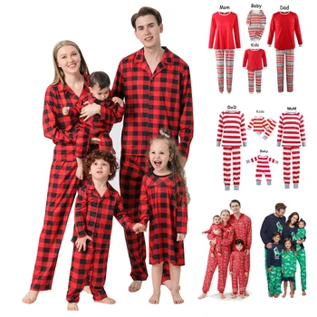 Christmas Pijamas Kids Baby Custom Blank Xmas Christmas Pajamas Matching Family Christmas Pajamas
