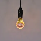 Vintage Decorative Led Lamp Retro Filament 3D Star Led Bulb A19