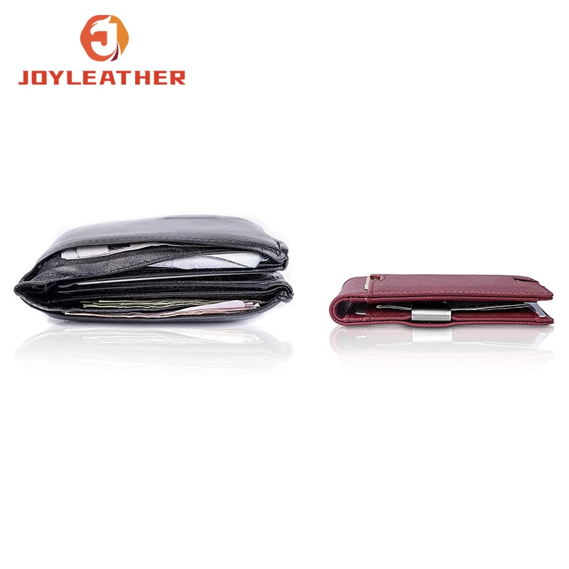 High Quality Front Pocket Wallets RFID Blocking Bifold Credit Card Holders Men's Slim Money Clip PU Leather Wallets
