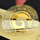 Sticker Self Adhesive Customized Sticker Roll Logo Label High Quality Transparent Printing Gold Foil Self Adhesive