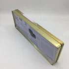 Tin Custom Printed Rectangle Chocolate Storage Tin Box With Hinges