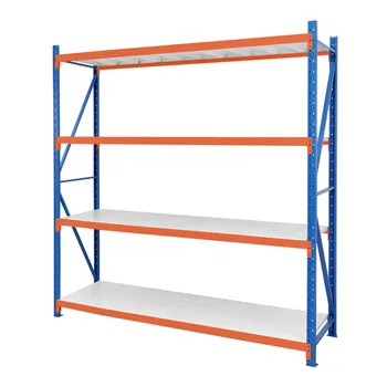 Adjustable Shelf Warehouse Racking System Light Duty Shelf Steel Longspan Shelves Racking Storage