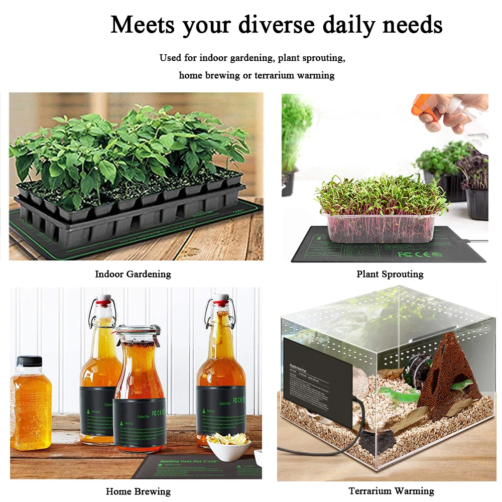 Greenhouse 20 X 20 12v Plants Hydroponic Electric Heating Seed Reptile