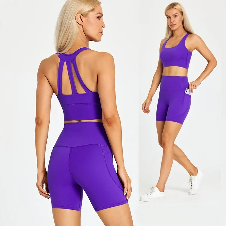 Hot Selling Colorful Athletic Fitness Clothing Women Athletic Wear Moisture Wicking Athletic Fitness Sets Custom Logo