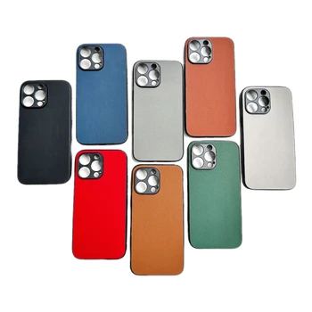 Hot Selling For Xiaomi Poco Genuine Leather Phone Back Cover For iphone 11 12 13 14 Luxury Shockproof phone cases