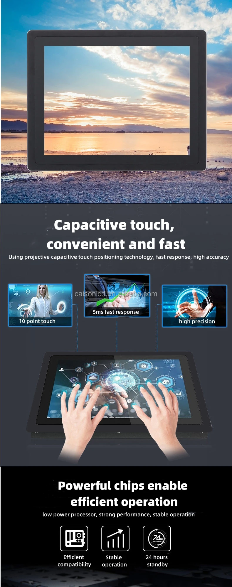 215 all aluminum industrial touch display android computer all in one machine intelligent outdoor wall mounted-8