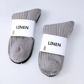 Business Inner Pure Linen Socks for Man