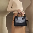 Handbags For Women Women Woman Designer Handbags OEM Pretty Bolsa De Couro Crocodile Leather Handbags For Women Luxury