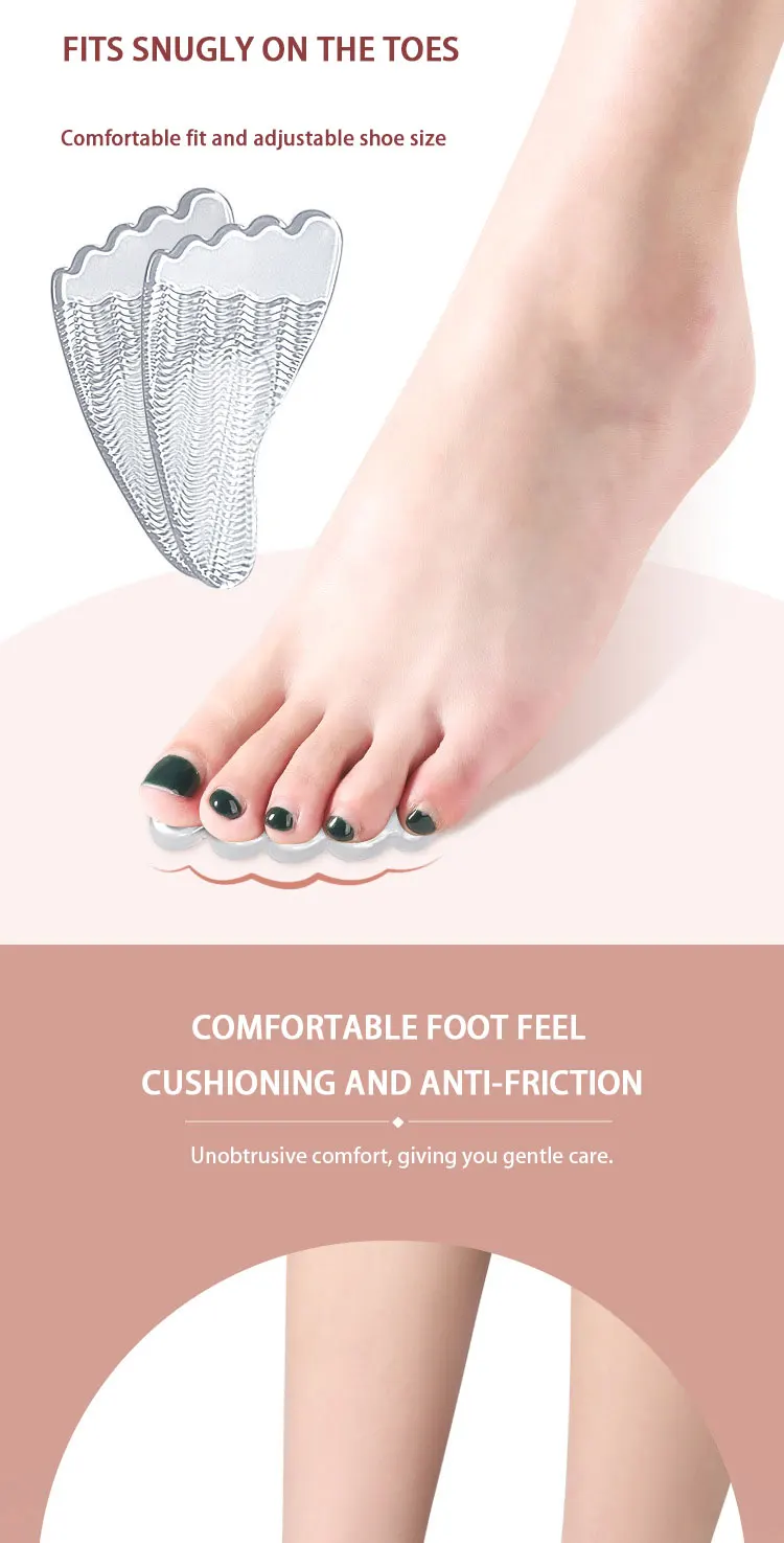 Five Toe Gel Forefoot Pads High Heel Arch Support Cushions Five Toe Gel Forefoot Pads High Heel Arch Support Cushions