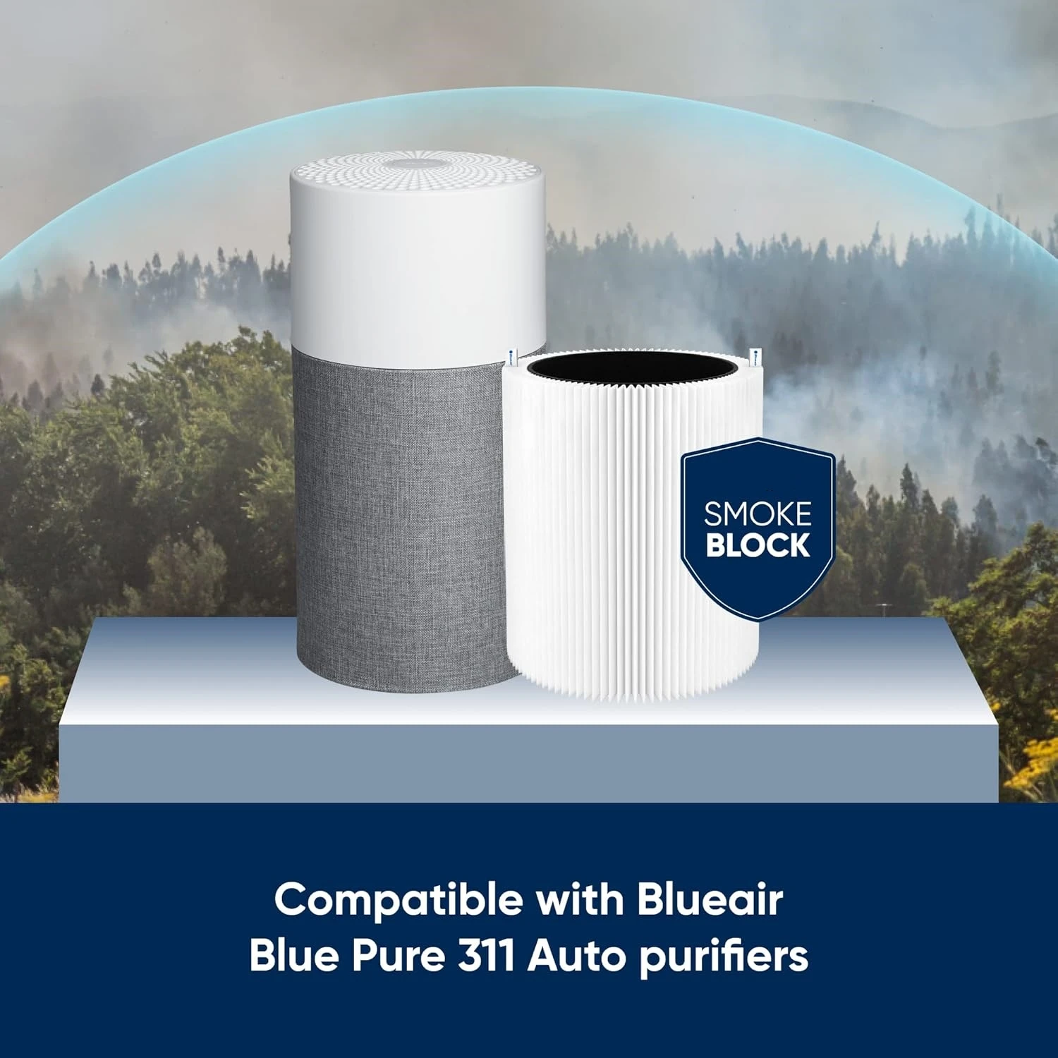 Walson Hot Selling HEPA Replacement Filters Activated Carbon Particle Air Purifier for Blueair Blue Pure 411 Air Purifiers Part manufacture