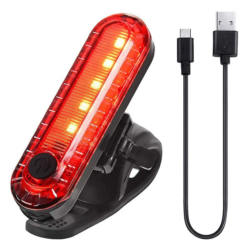 Impermeable LED luz trasera bicicleta iluminación USB Recargable Luz de seguridad nuevo 