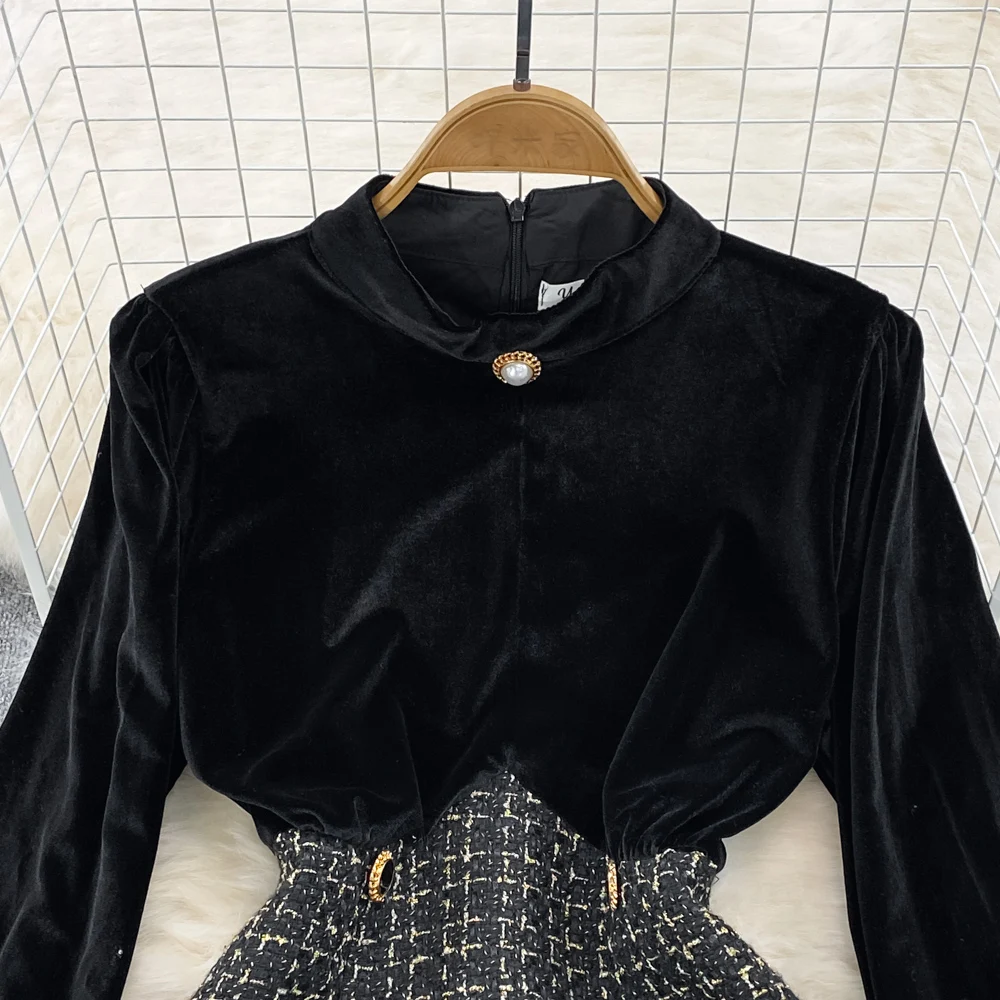 Women'S Autumn And Winter New Casual One Shoulder Long Sleeved Waist Trimming Jumpsuit With Tie Up Wide Leg Pants