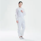 Fiber Clothes Meianshijia Polyester Fiber Esd Clothes Antistatic Clothing Esd Smock Gown Anti-Static ESD Siamese Clothes