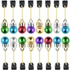 Bells Hair Colorful Christmas Jingle Bells Beard Clip Beard Ornaments Facial Hair Baubles Decorations For Men Medium