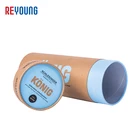 Box Pencil Custom Printed Kraft Paper Cylinder Tube Cans Box For Artwork Pencil