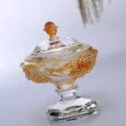 Europe Household Tea Table Decorates Europe Type Liuli Crystal Candy Jar Glass To Store Content Jar