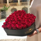 Heart Flower Wholesale High Quality Heart Shaped Flower Box With Sponge For Preserved Roses
