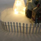 Christmas Decorative Shaped Christmas Decorative Fence Can Be Shaped Fence Mini Desktop Decorative Fence