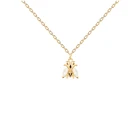 Zircon Be Still Necklace Best Selling S925 Sterling Silver INS Bee Diamond Zircon Necklace