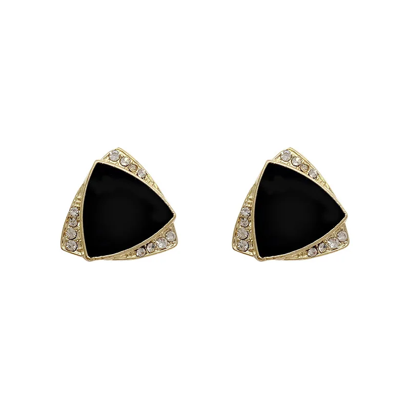 exquisite triangle earrings women Internet celebrity temperament earring sense of luxury earrings