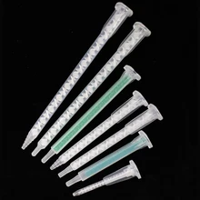 Bayonet Base MA Series Mixing Tube Plastic Long Nozzle Adhesive Tips Static Mixer For AB Glue Cartridge