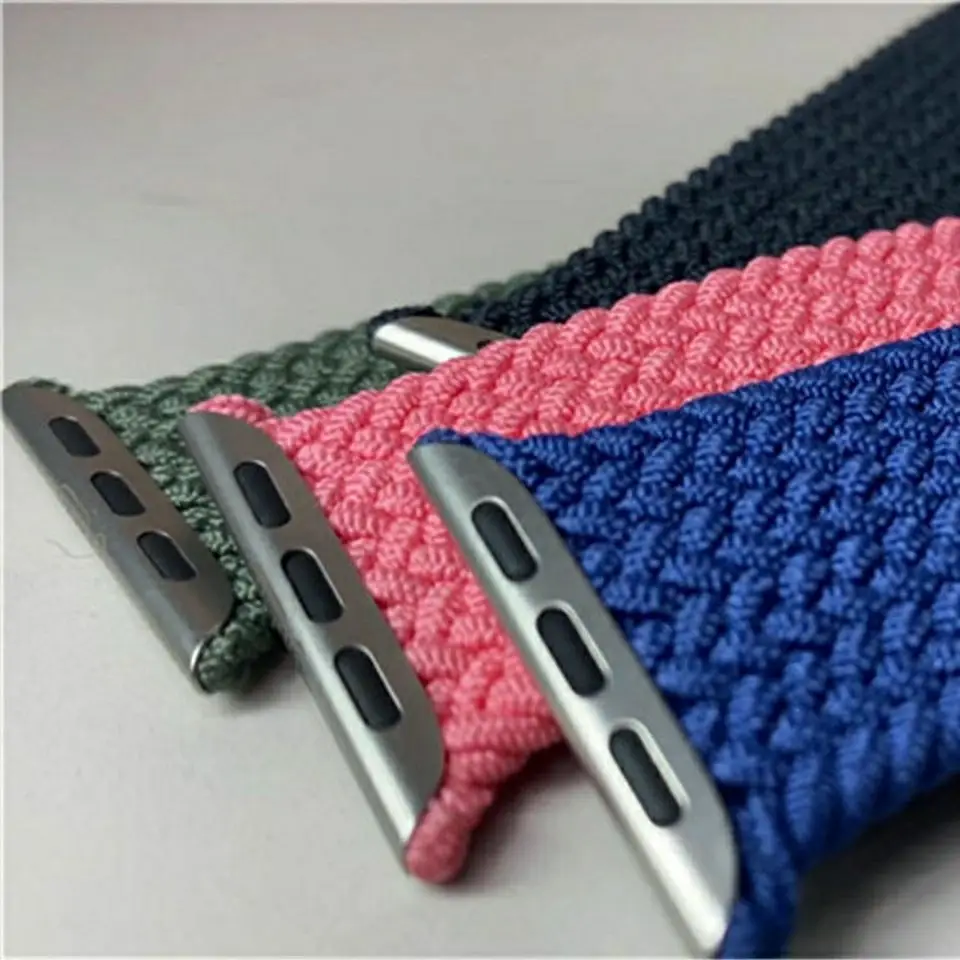 Rainbow Elastic For Apple Watch Band Braided Smart Strap 41mm 42 44