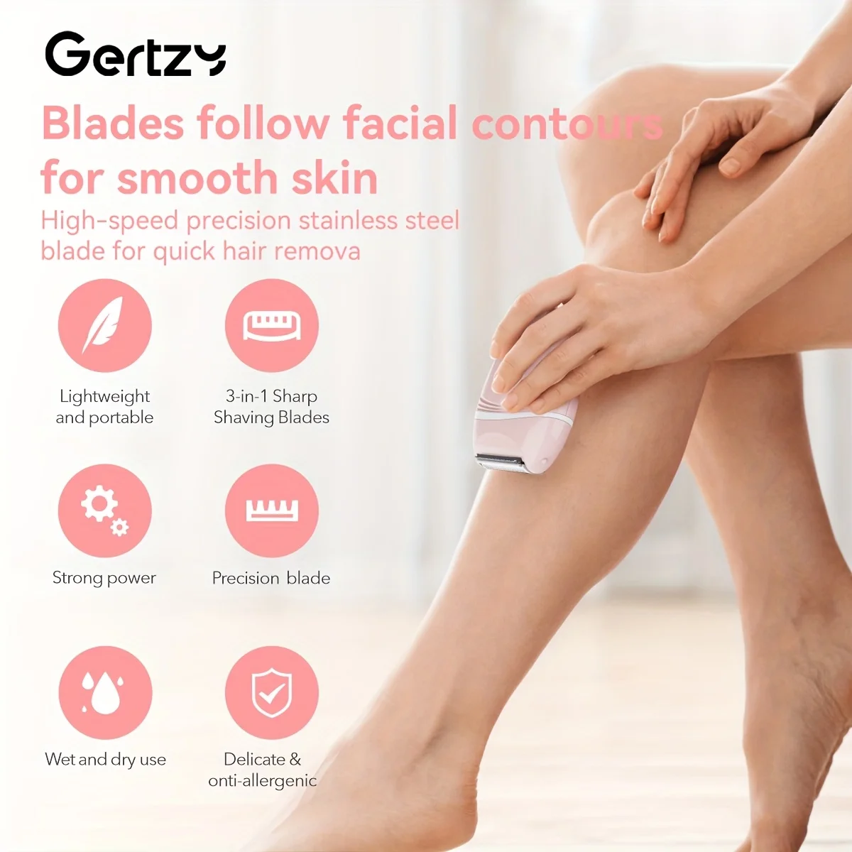 USB New Model Lady Shaver Charging for Women Home Shaving Painless Full Body Epilator with Foil Electric Shaver factory