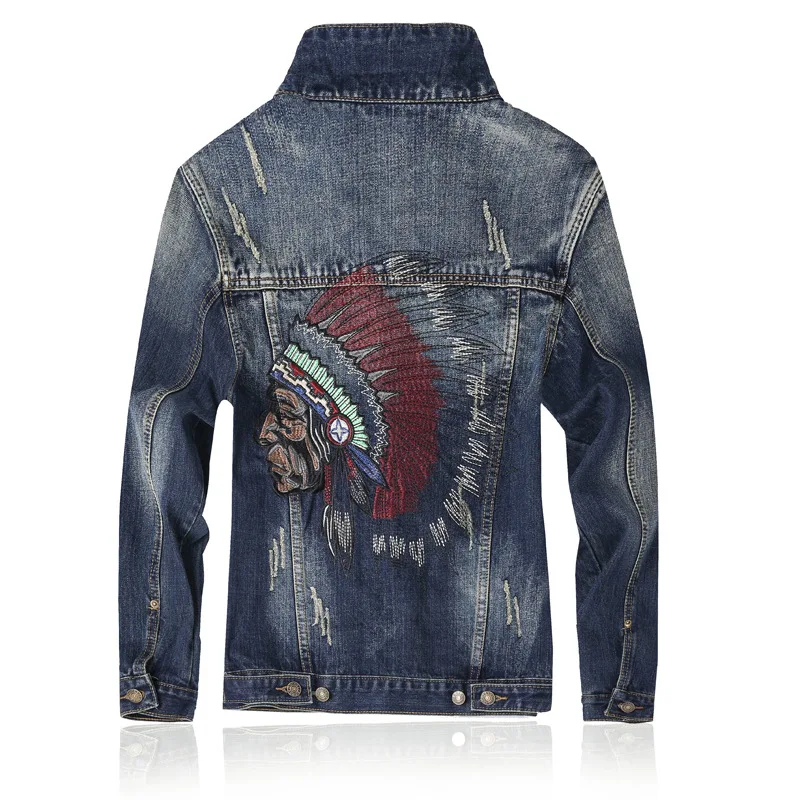 Denim Jackets Men Cowboy Slim Fit 