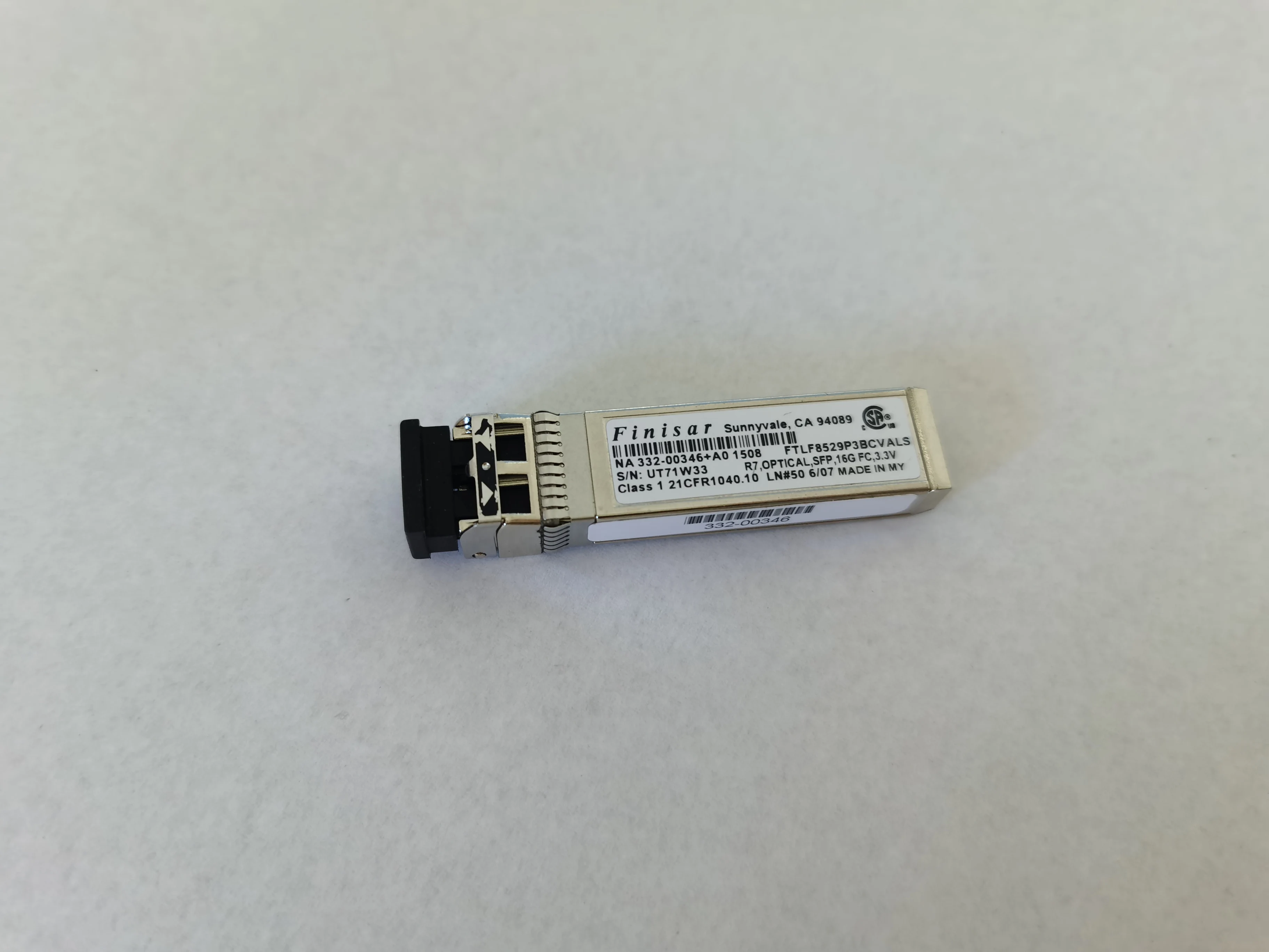 Finisar FTLF8529P3BCVALS 14 Gb/s Data Rate SFP+ Transceiver with 400 m Distance
