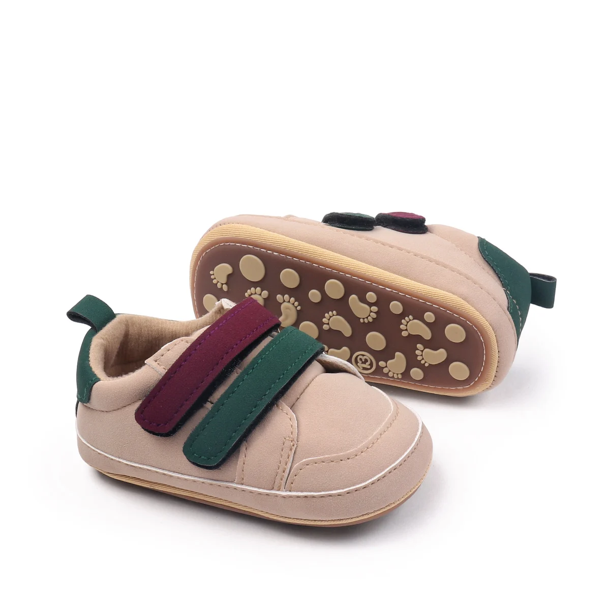 Spring Autumn Hook&loop Design Toddler Baby Boys Shoes 2025 details