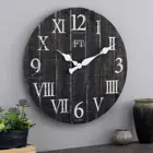 Clock Wooden Clock Large 24inch Quartz Silent Movement Battery Operated Indoor Decor Vintage Large Wall Wood Clock